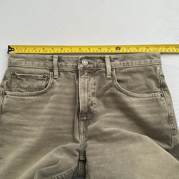 Etica Ethically Made in Mexico Rhea mid rise straight cropped denim jeans Otter - Picture 6 of 13